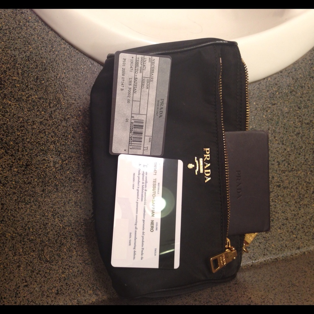 Original prada cosmetic bag